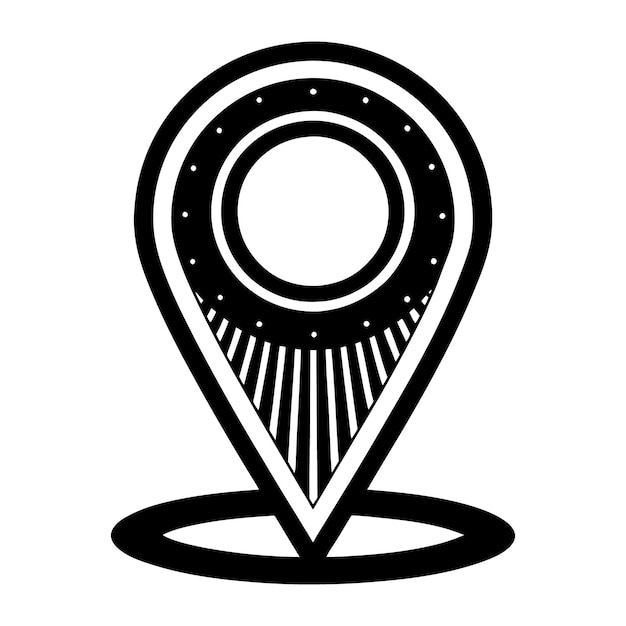 icono de ubicación del pin del mapa marcadores de mapas modernos vector