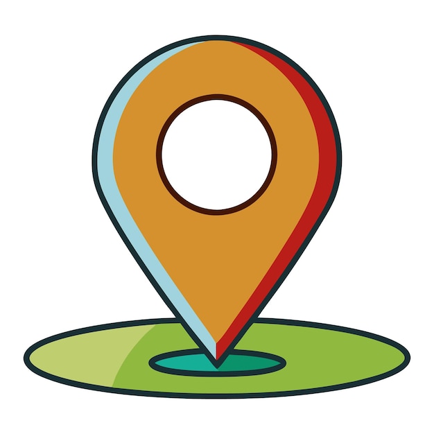 icono de ubicación del pin del mapa marcadores de mapas modernos vector
