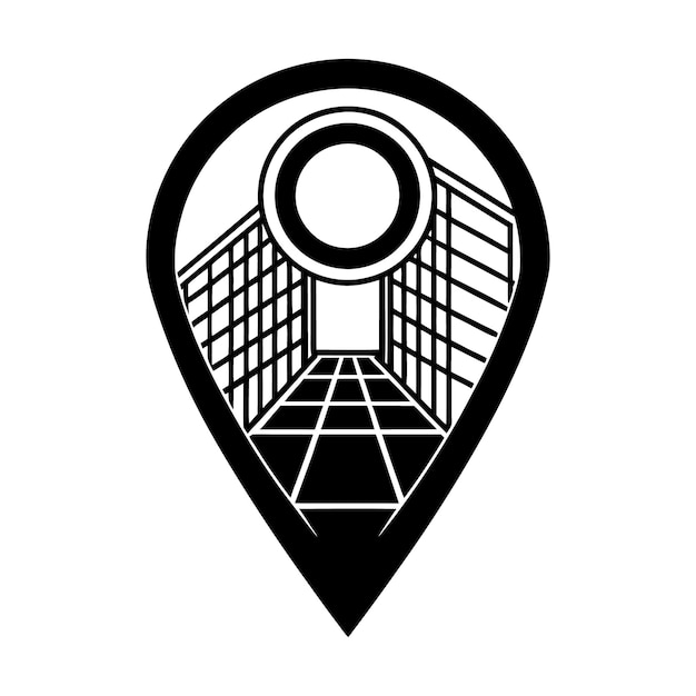 icono de ubicación del pin del mapa marcadores de mapas modernos vector