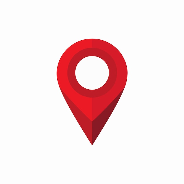 Icono de ubicación del PIN rojo