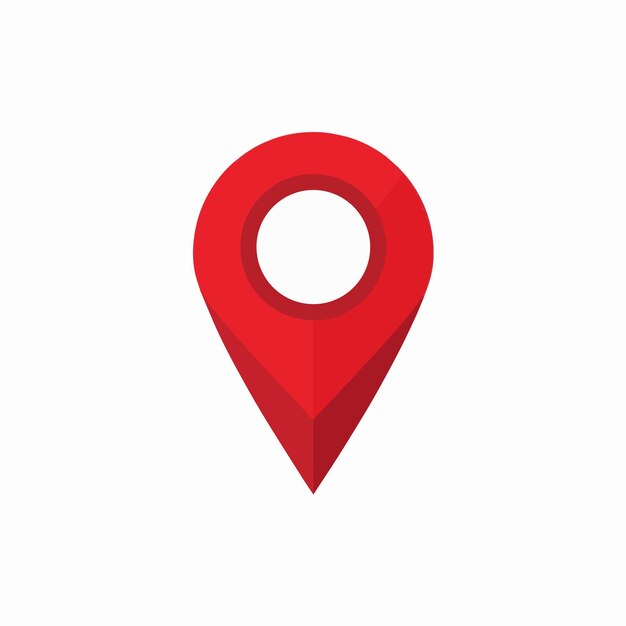 Icono de ubicación del PIN rojo