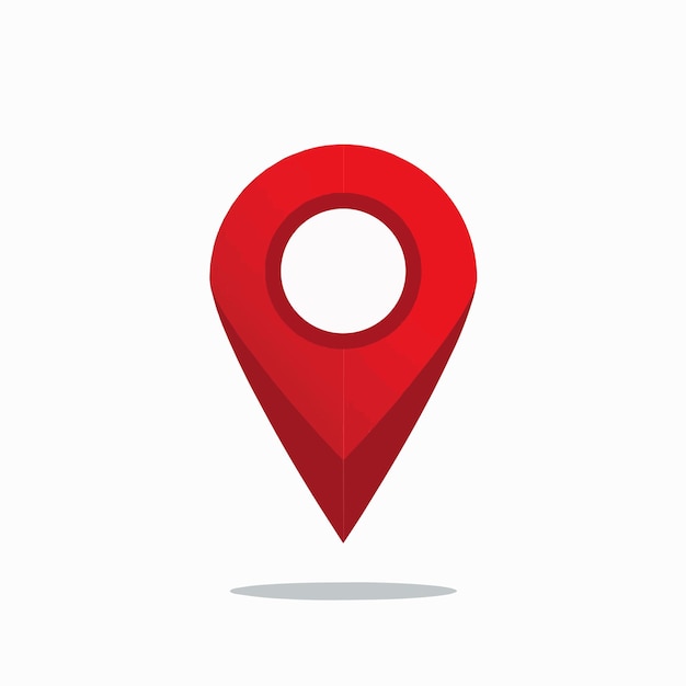 Icono de ubicación del PIN rojo