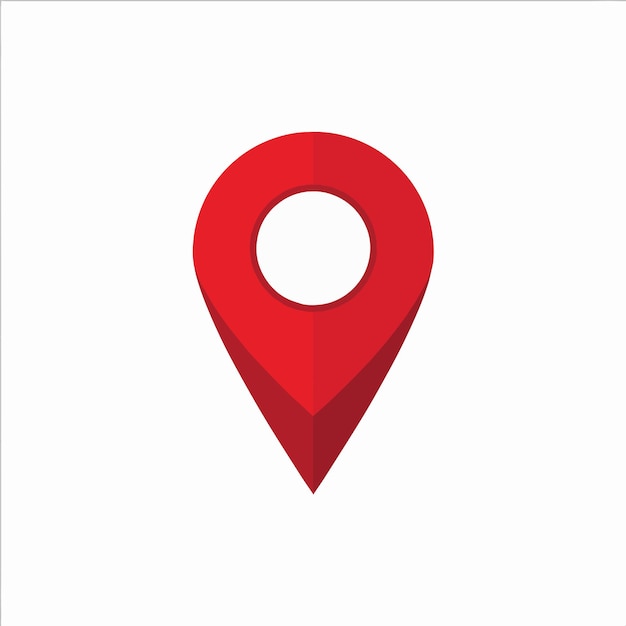 Icono de ubicación del PIN rojo