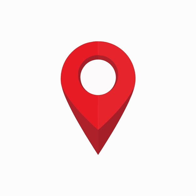 Icono de ubicación del PIN rojo