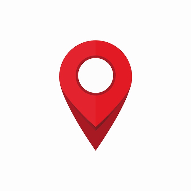 Icono de ubicación del PIN rojo