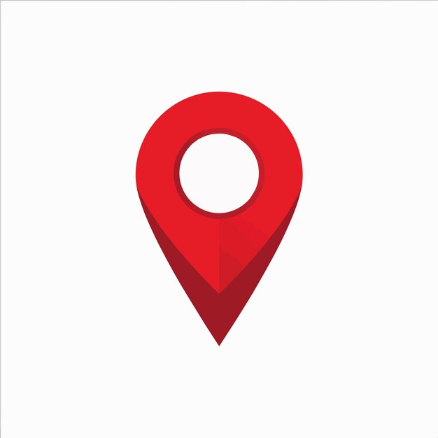 Icono de ubicación del PIN rojo