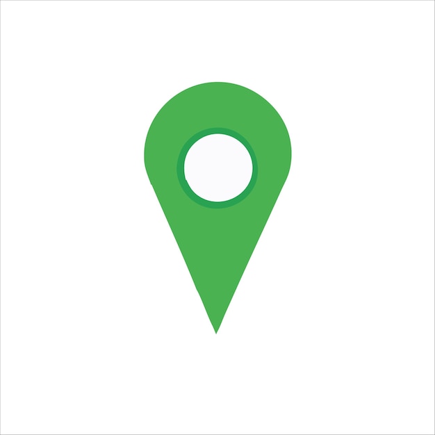 icono de ubicación de pin verde
