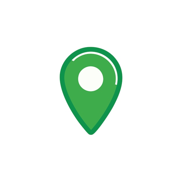 icono de ubicación de pin verde
