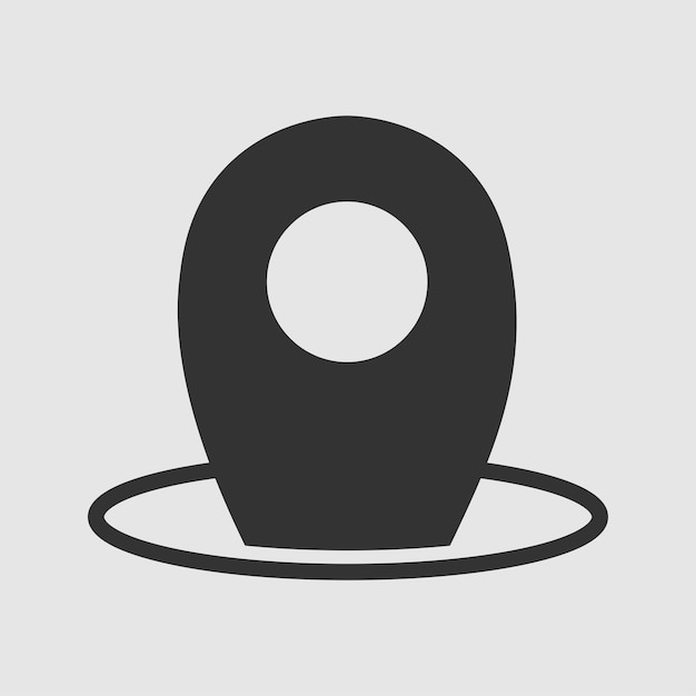 Icono de ubicación simple