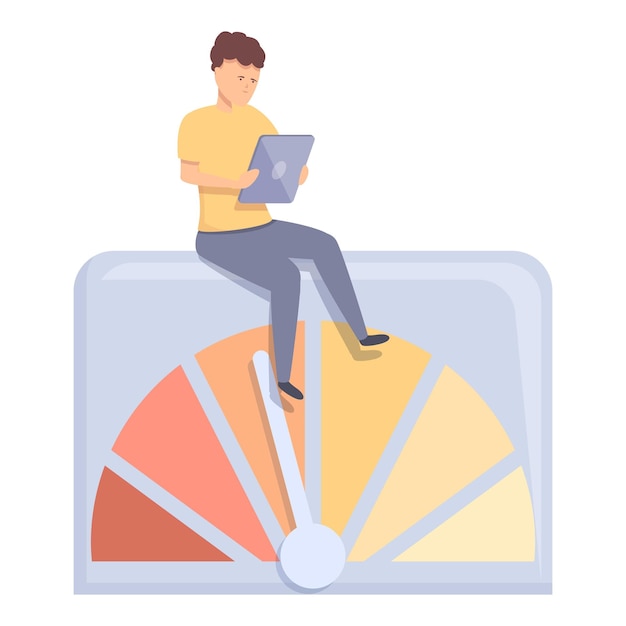 Icono de unidad de tablero vector de dibujos animados Tiempo estratégico Líder de prueba