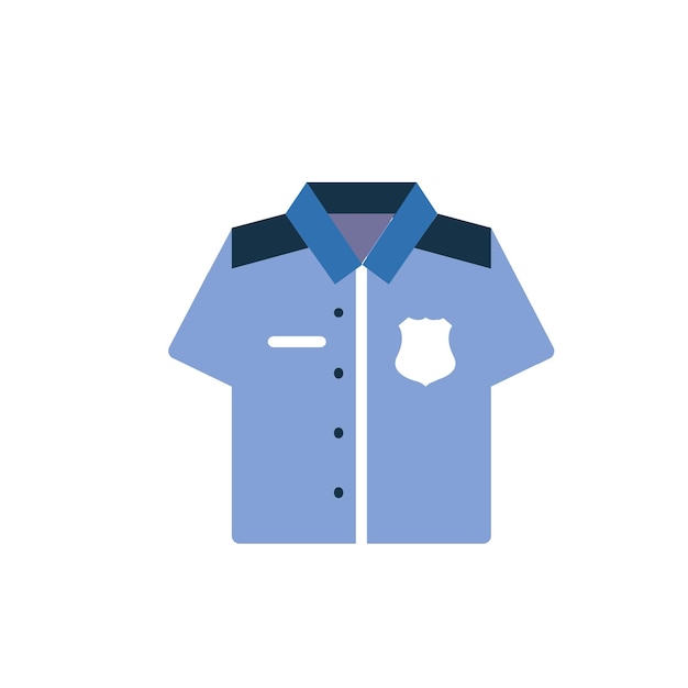 El icono del uniforme de la policía del 911.