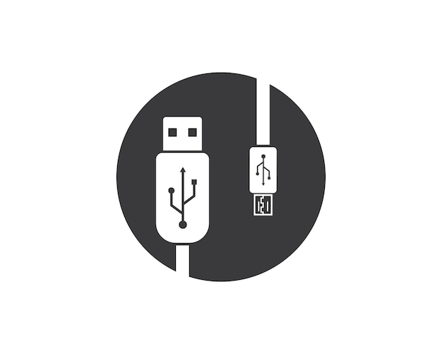 Icono USB Ilustración vectorial