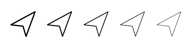 Ícono de uso de la ubicación Signo del logotipo vectorial