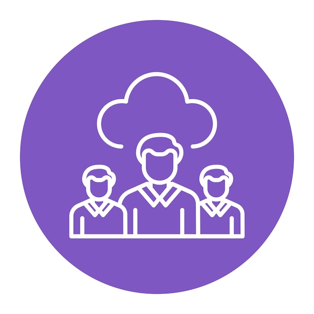 Icono de los usuarios de la nube