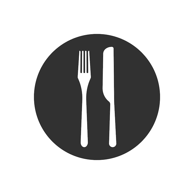 Icono de utensilios de cocina aislado sobre fondo blanco Ilustración vectorial