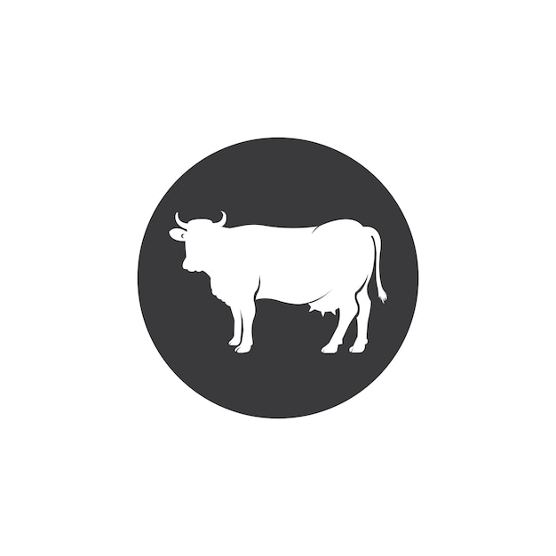 Vector icono de la vaca