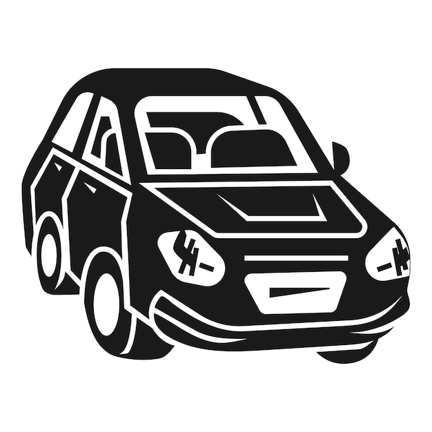 Icono de valet car Ilustración simple del icono de vector de valet car para diseño web aislado sobre fondo blanco