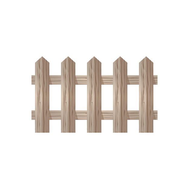 Icono de valla de madera ilustración vectorial
