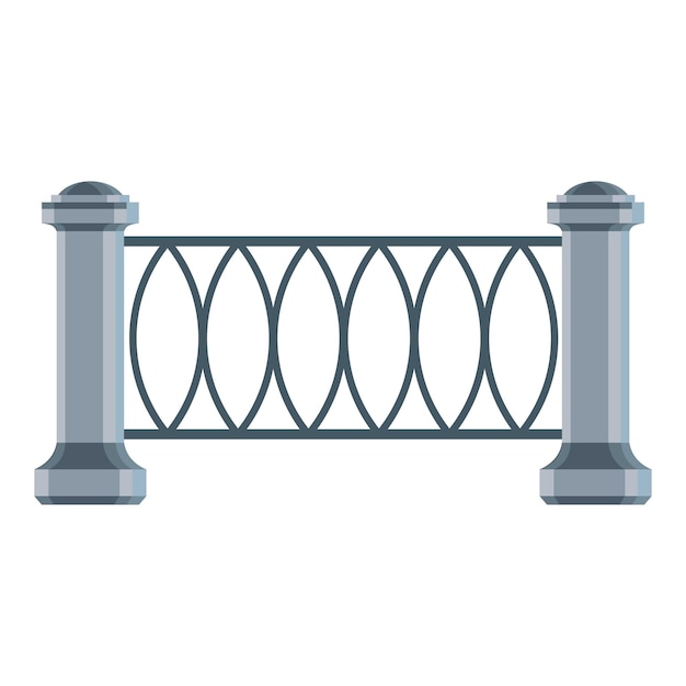 Vector icono de valla de parque ilustración de dibujos animados de icono de vector de valla de parque para web
