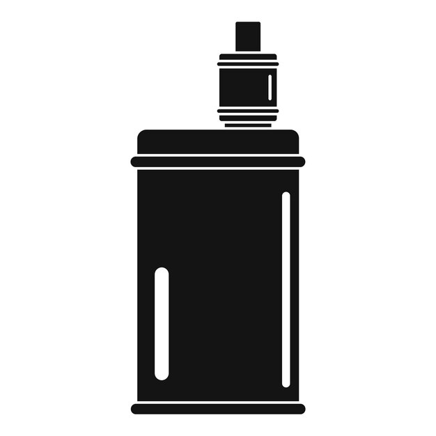 Vector icono de vape mod ilustración simple del icono vectorial de vape mod para el diseño web aislado en fondo blanco