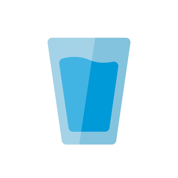 Vector icono de vaso de agua