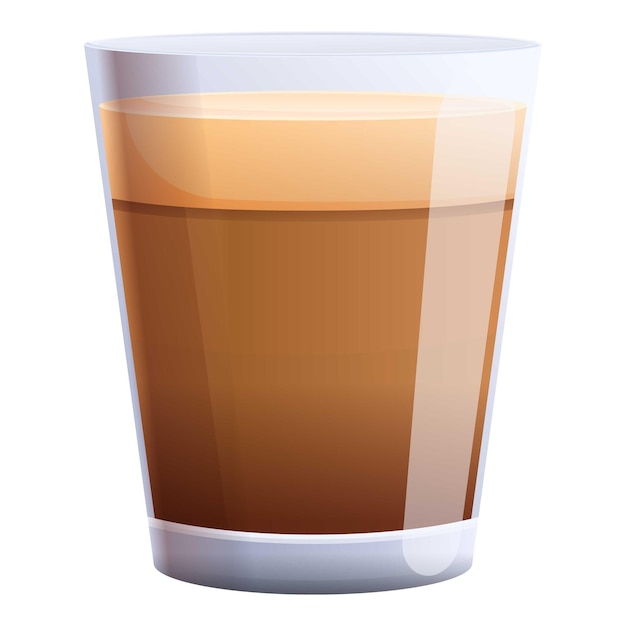 Icono de vaso de café mocha Caricatura de icono de vector de vaso de café mocha para diseño web aislado sobre fondo blanco