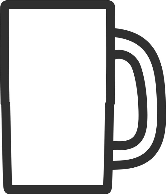 Icono de vaso de cerveza. Ilustración vectorial.