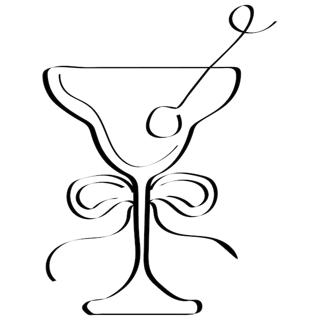 icono de un vaso original que se parece a un brote de flor y baya en él diseño para San Valentín