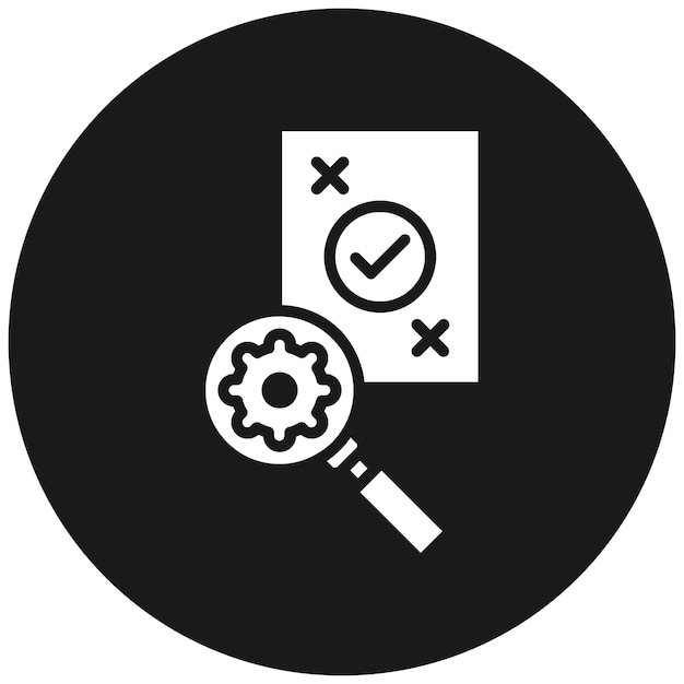El icono del vector de acción correctiva puede utilizarse para el conjunto de iconos de garantía de calidad