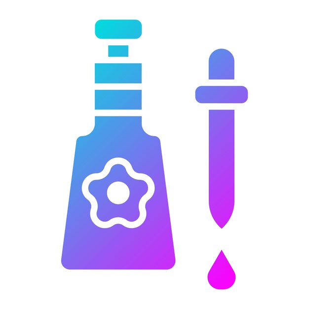El icono del vector de aceite de masaje corporal se puede usar para el conjunto de iconos del spa