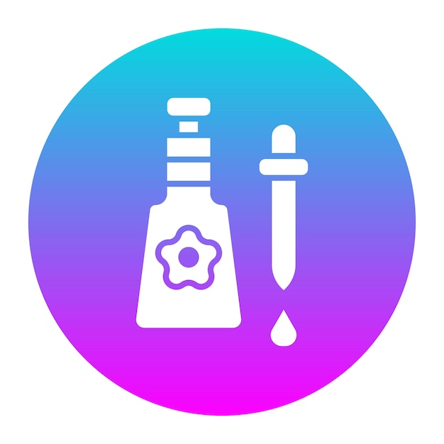 El icono del vector de aceite de masaje corporal se puede usar para el conjunto de iconos del spa