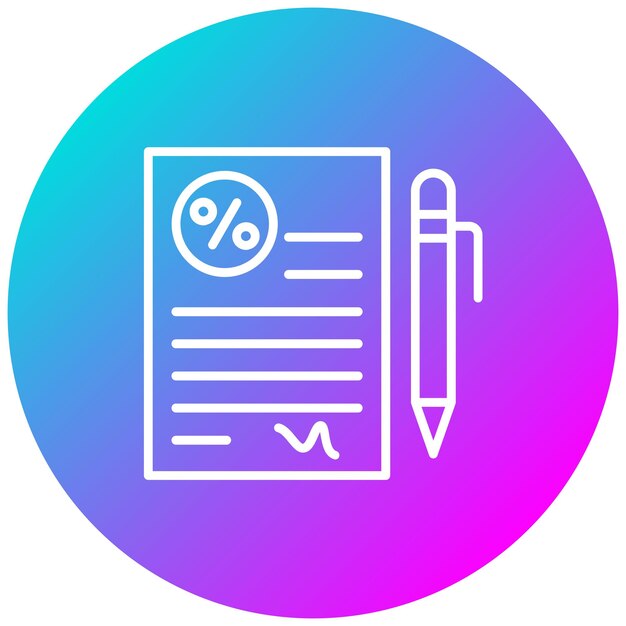 El icono del vector del acuerdo de préstamo se puede utilizar para el conjunto de iconos de préstamo