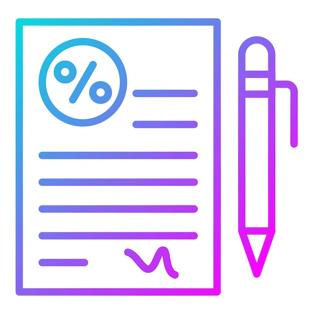 El icono del vector del acuerdo de préstamo se puede utilizar para el conjunto de iconos de préstamo