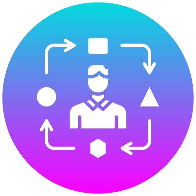 El icono del vector de adaptabilidad se puede utilizar para el conjunto de iconos de liderazgo