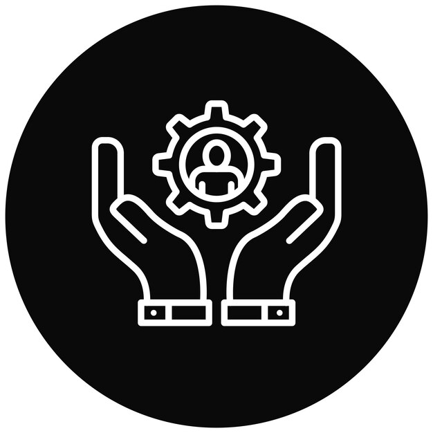 El icono del vector de administración se puede utilizar para el conjunto de iconos de valores básicos