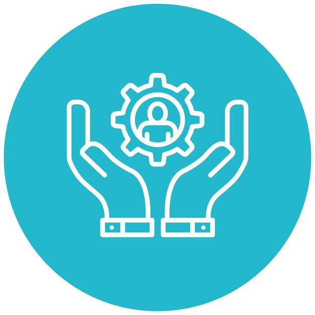 El icono del vector de administración se puede utilizar para el conjunto de iconos de valores básicos