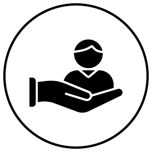 El icono del vector de adopción se puede utilizar para el conjunto de iconos de donaciones