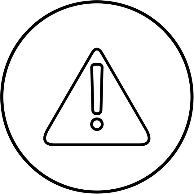 El icono del vector de advertencia de peligro se puede utilizar para el conjunto de iconos del laboratorio