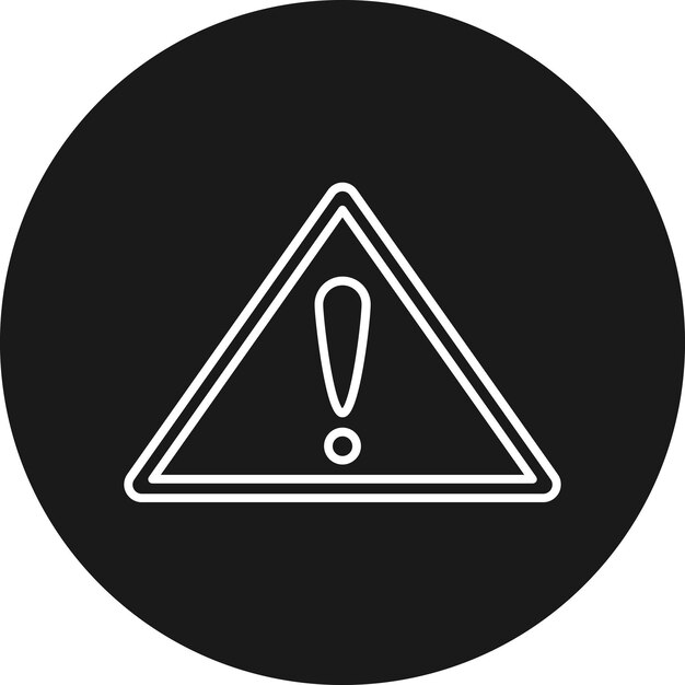 El icono del vector de advertencia se puede usar para el conjunto de iconos de desastres naturales