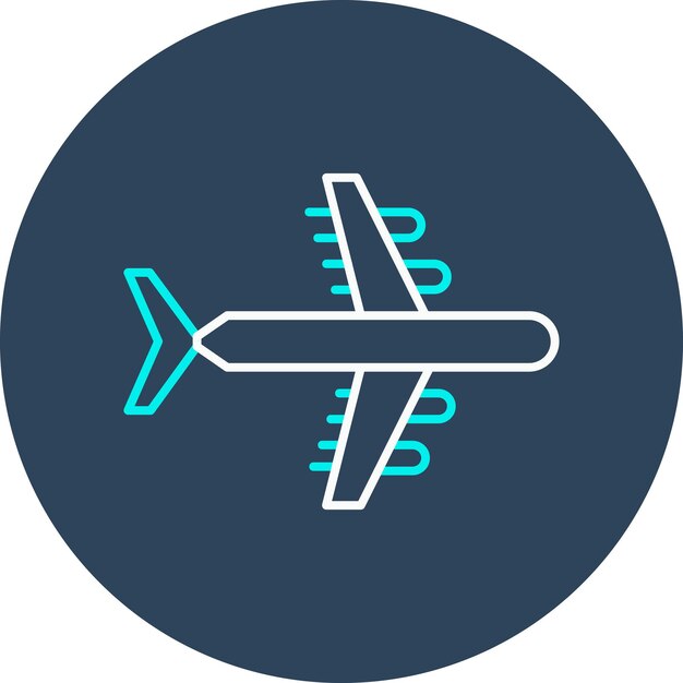 El icono del vector de la aeronave se puede utilizar para el conjunto de iconos de transporte