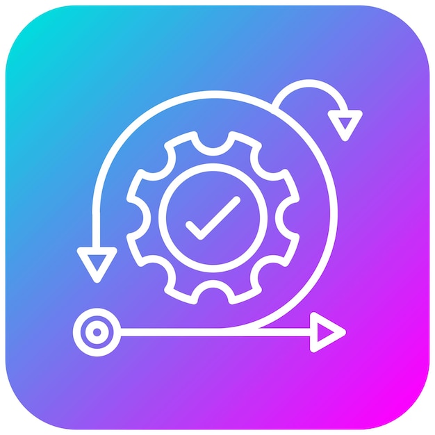 El icono del vector de agilidad se puede utilizar para el conjunto de iconos del Plan de Acción