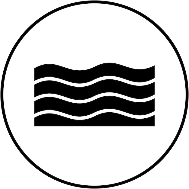 El icono del vector de agua se puede usar para el conjunto de iconos de la aplicación de entrenamiento