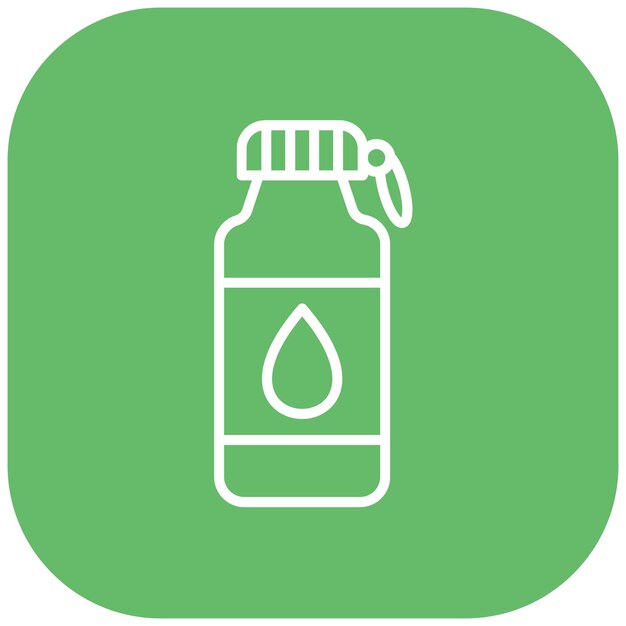 El icono del vector de agua se puede usar para el conjunto de iconos de rugby