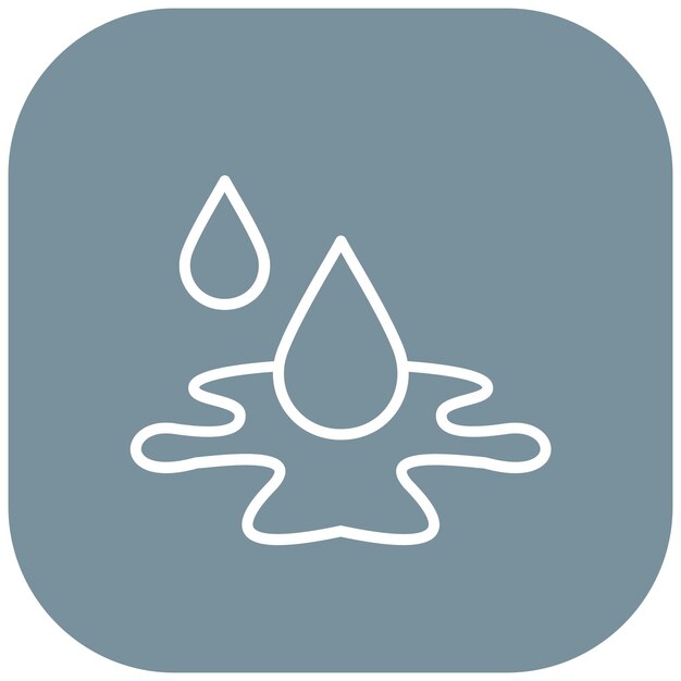 El icono del vector de agua se puede utilizar para el conjunto de iconos de fabricación