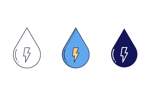 Icono de vector de agua