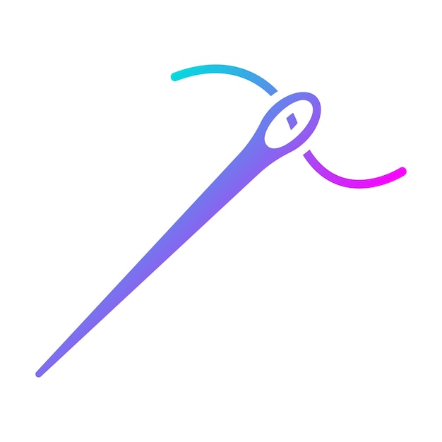 El icono del vector de aguja se puede utilizar para el conjunto de iconos de costura