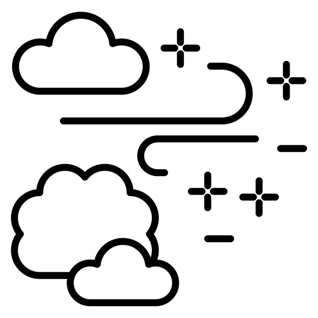 El icono del vector de aire fresco se puede utilizar para el conjunto de iconos de comodidad