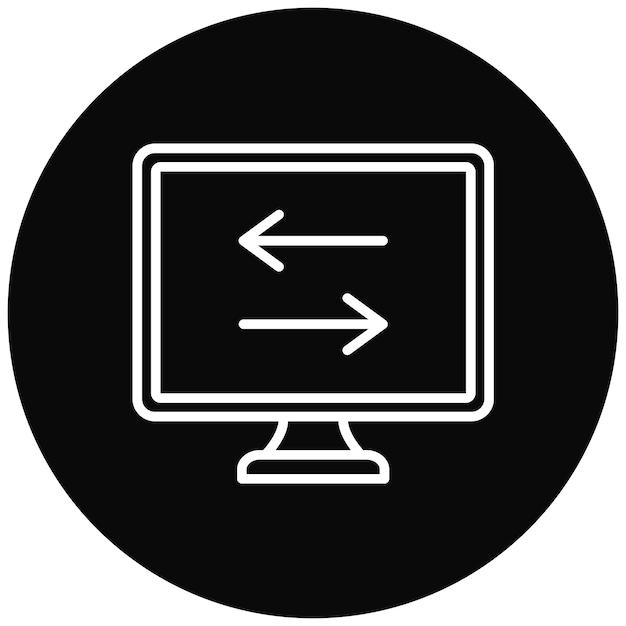 El icono del vector para ajustar el ancho se puede usar para imprimir el conjunto de iconos