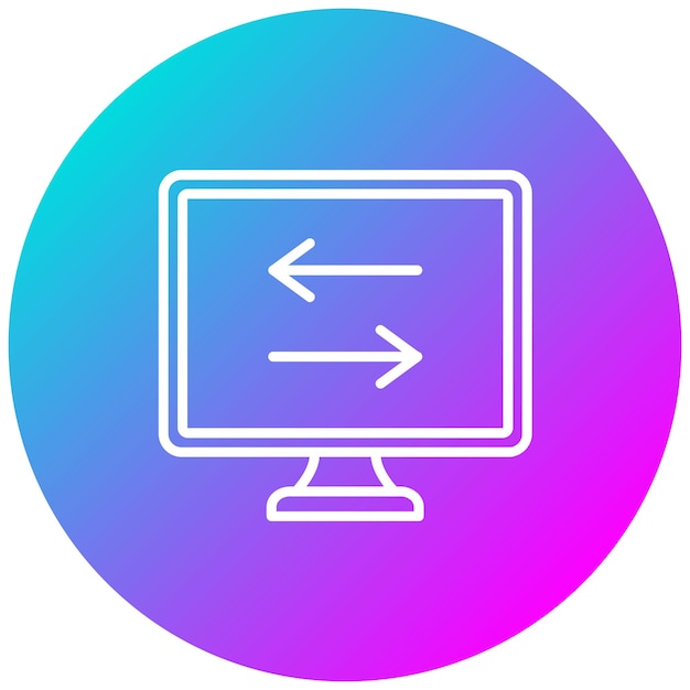 El icono del vector para ajustar el ancho se puede usar para imprimir el conjunto de iconos