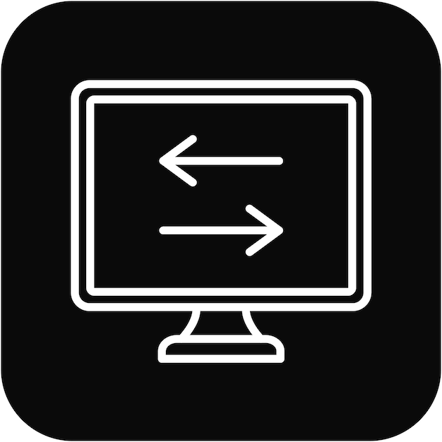 El icono del vector para ajustar el ancho se puede usar para imprimir el conjunto de iconos